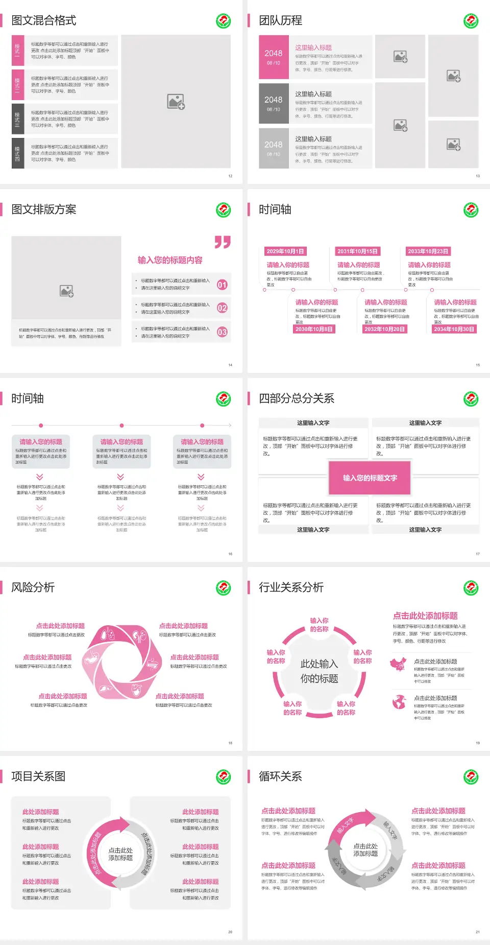 萍乡市妇幼保健院项目申请与汇报PPT模板4:3格式幻灯片预览图3