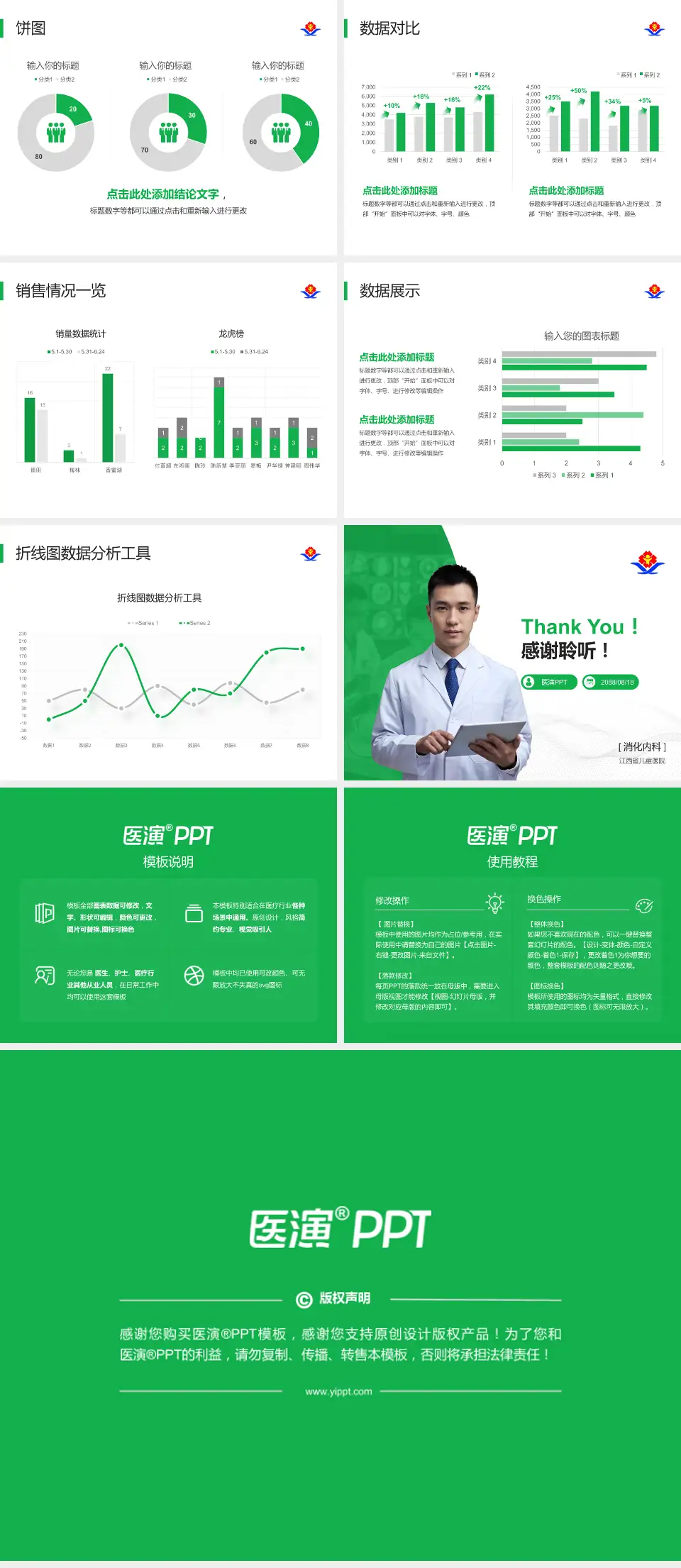 江西省儿童医院病例分享与讨论PPT模板4:3格式幻灯片预览图4
