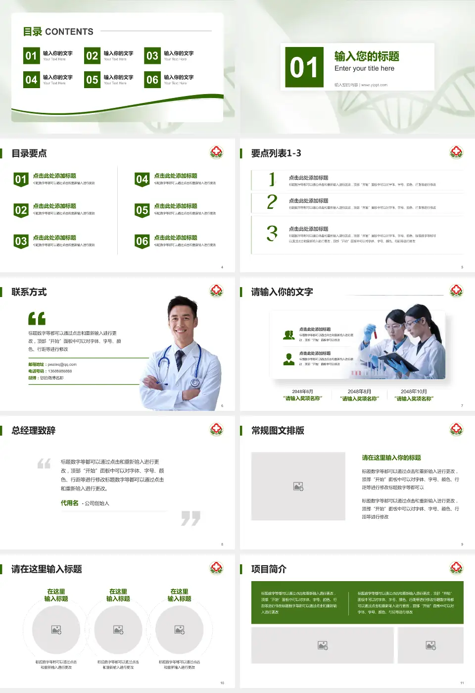 内蒙古林业总医院项目申请与汇报PPT模板16:9格式幻灯片预览图2