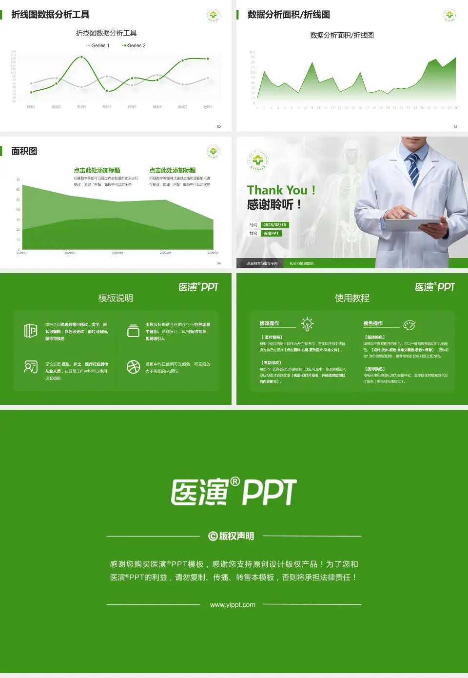 包头市第四医院患者教育与指导PPT模板16:9格式幻灯片预览图7