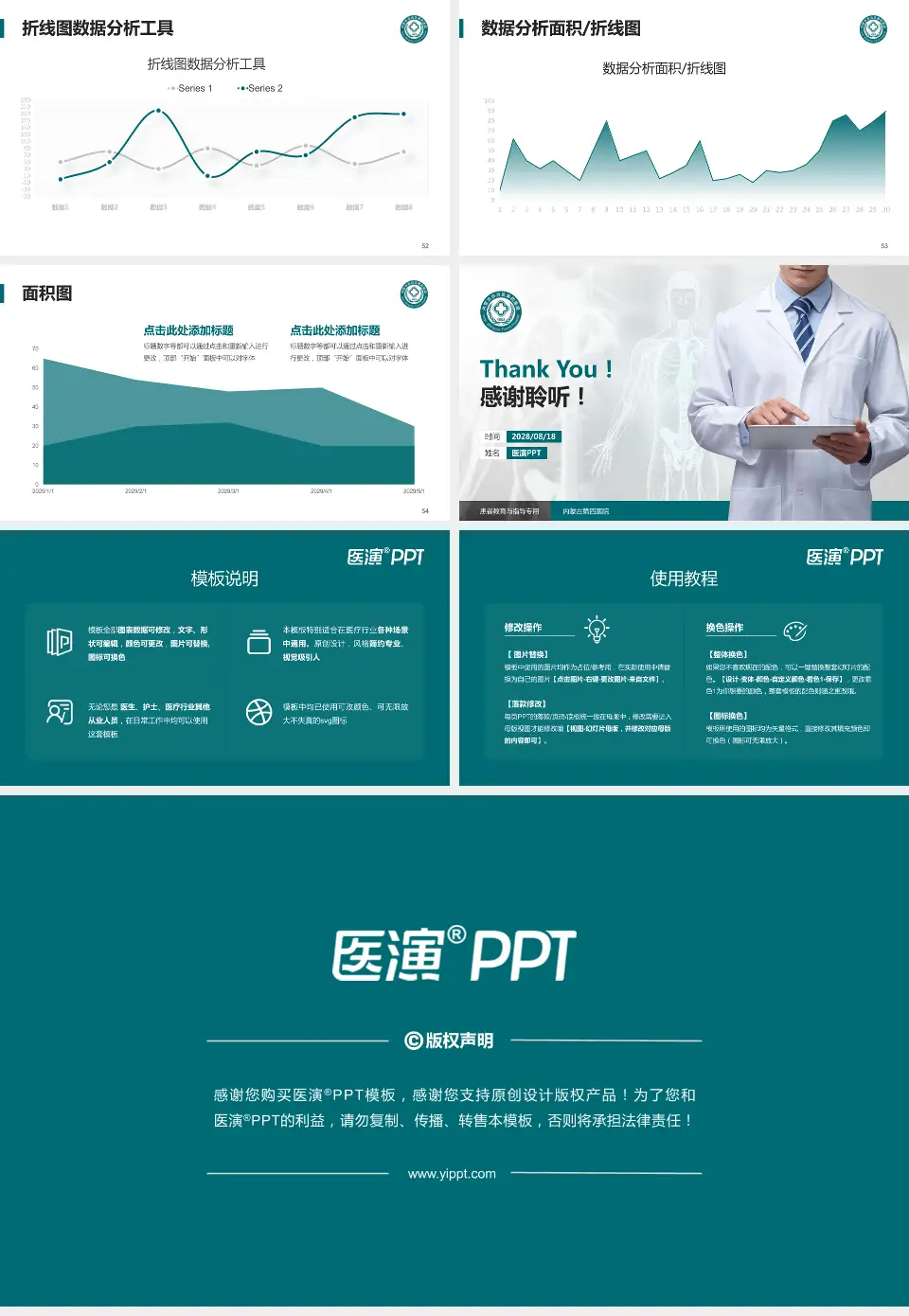 内蒙古第四医院患者教育与指导PPT模板16:9格式幻灯片预览图7