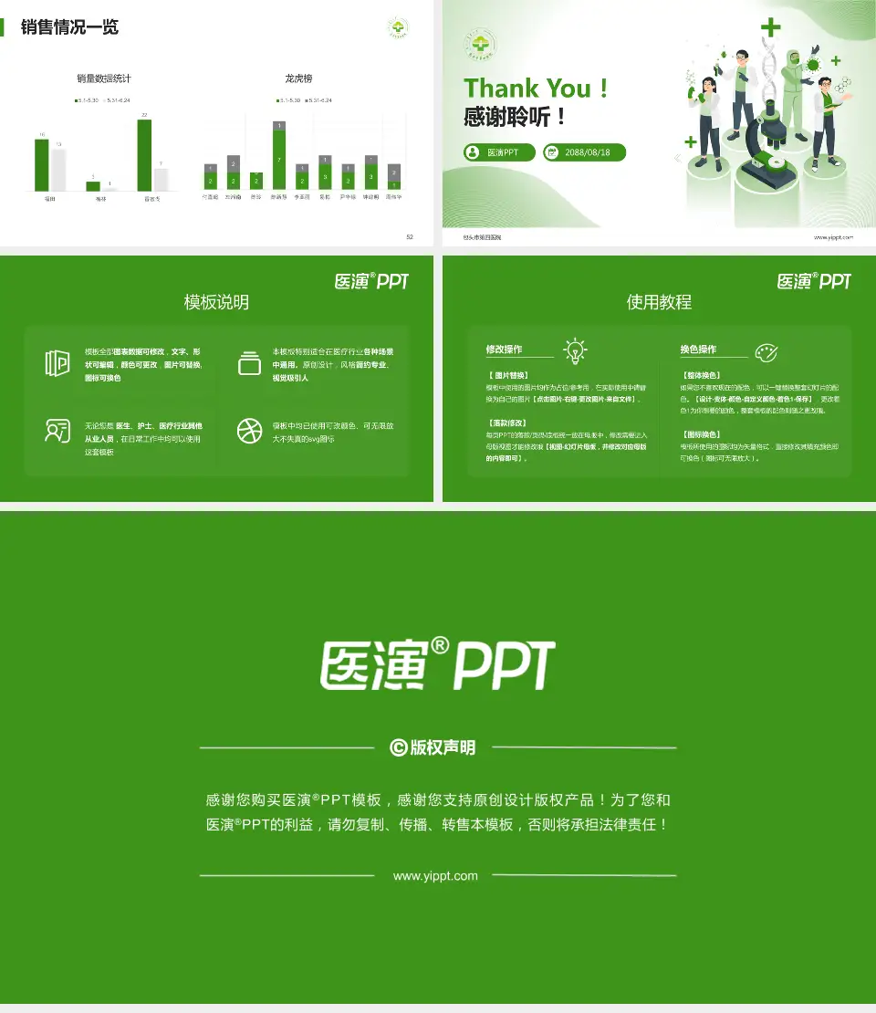 包头市第四医院品管圈PDCA演示专用PPT模板16:9格式幻灯片预览图7