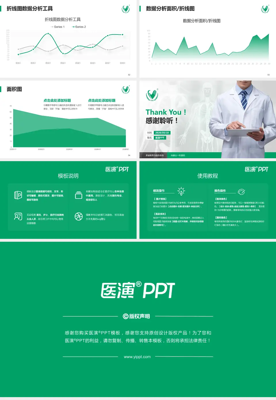 内蒙古一机医院患者教育与指导PPT模板16:9格式幻灯片预览图7