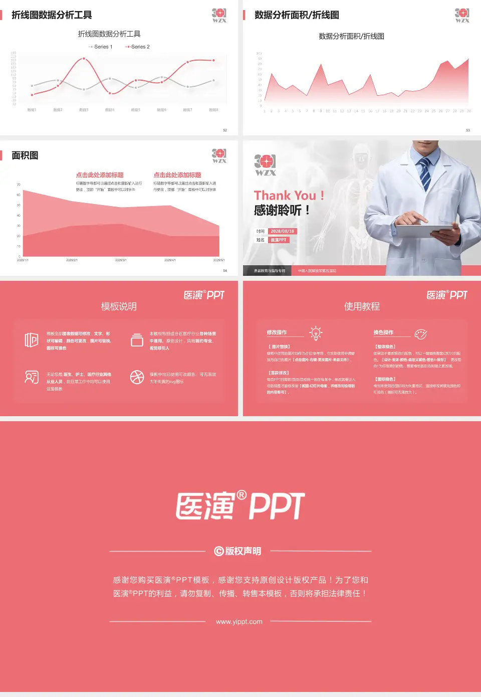 中国人民解放军第五医院患者教育与指导PPT模板16:9格式幻灯片预览图7