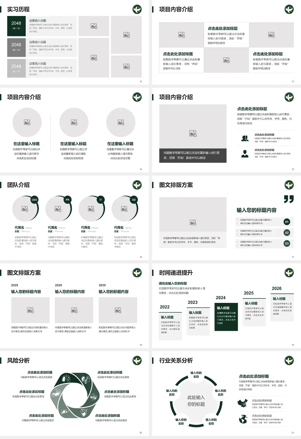 中国人民解放军第二五三医院个人求职应聘简历PPT模板16:9格式幻灯片预览图3