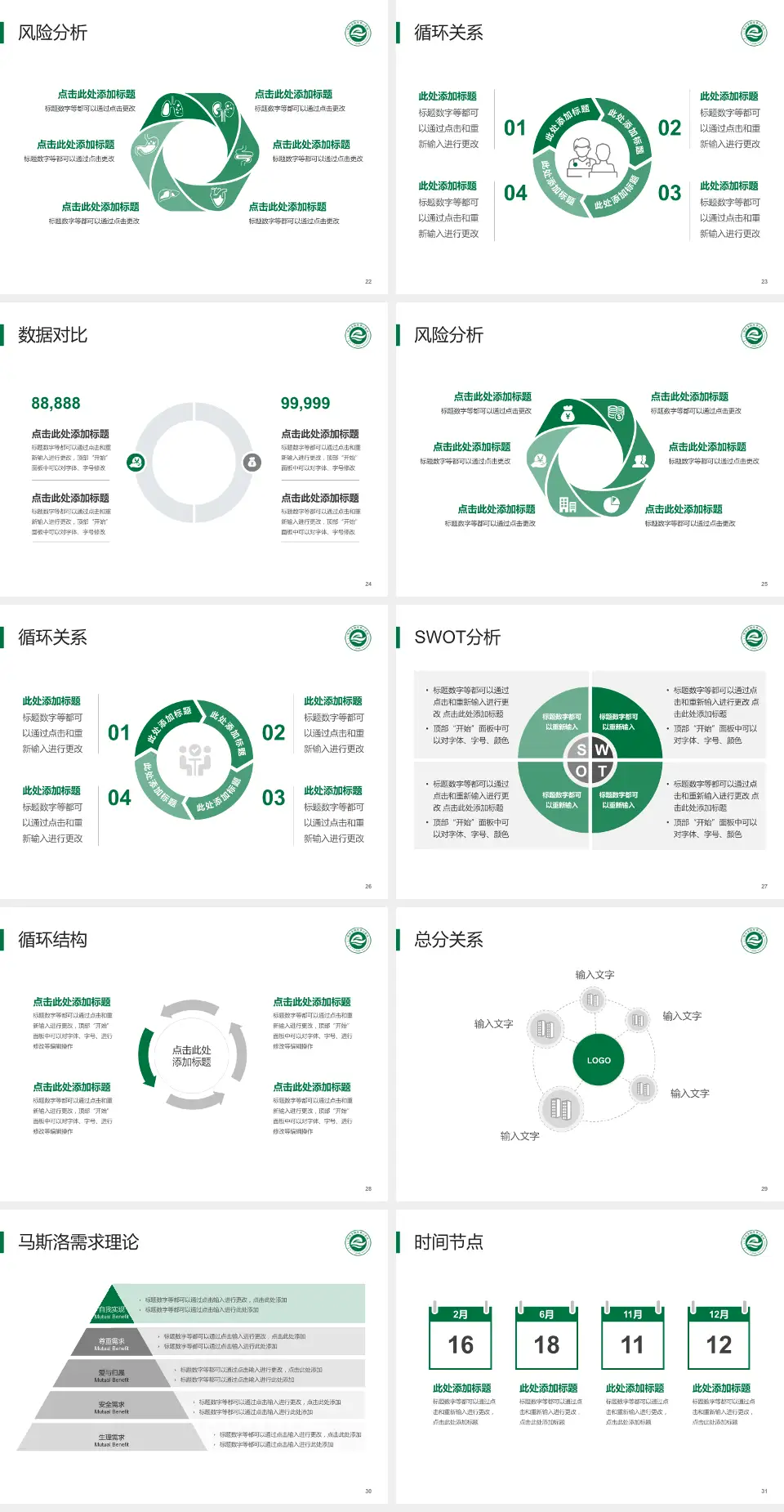 鄂尔多斯市中心医院科研成果展示PPT模板4:3格式幻灯片预览图4