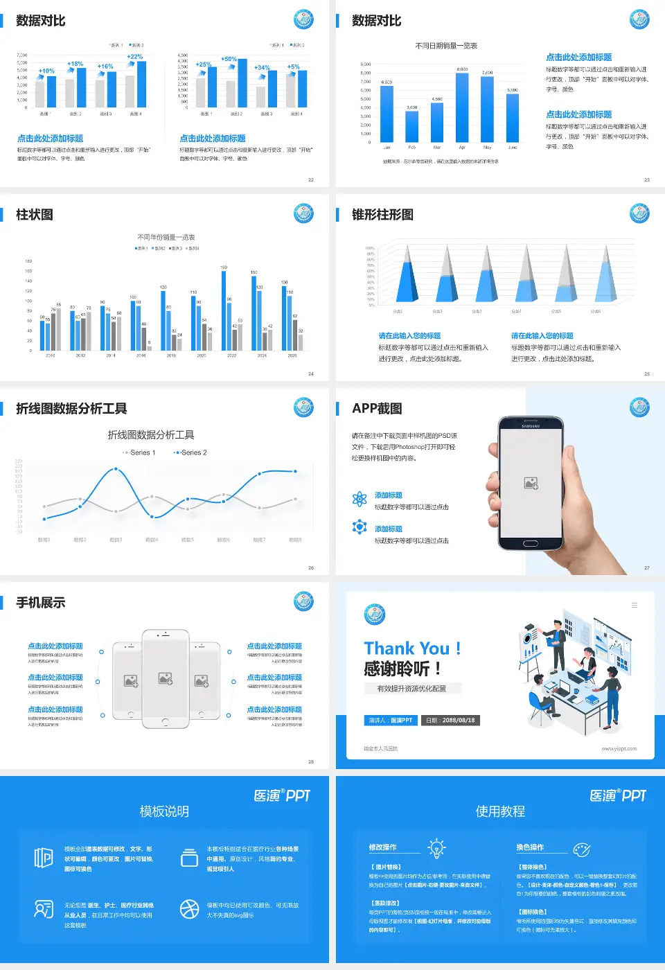 瑞金市人民医院财务与预算报告PPT模板16:9格式幻灯片预览图4