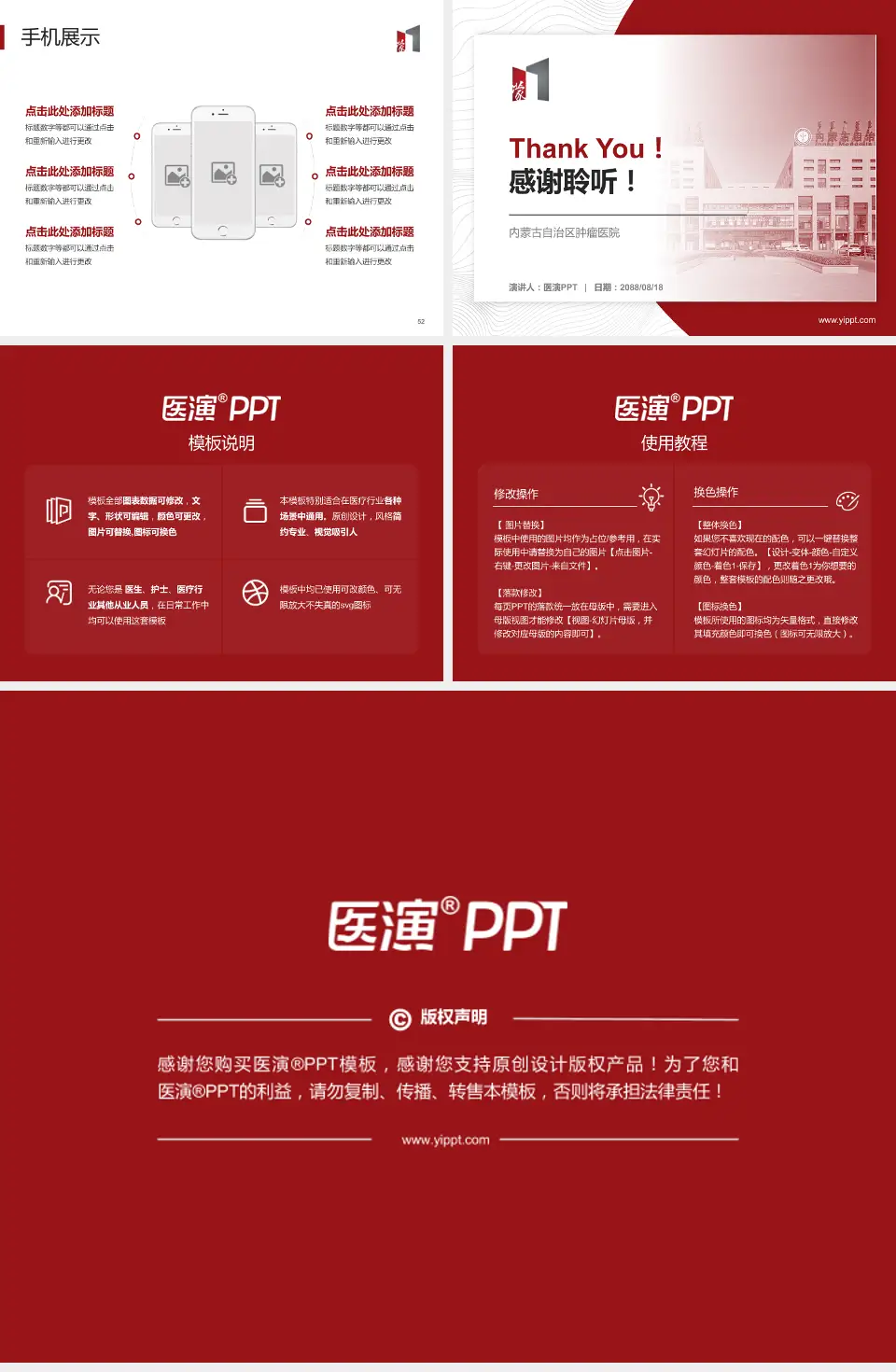 内蒙古自治区肿瘤医院医院管理报告PPT模板4:3格式幻灯片预览图7