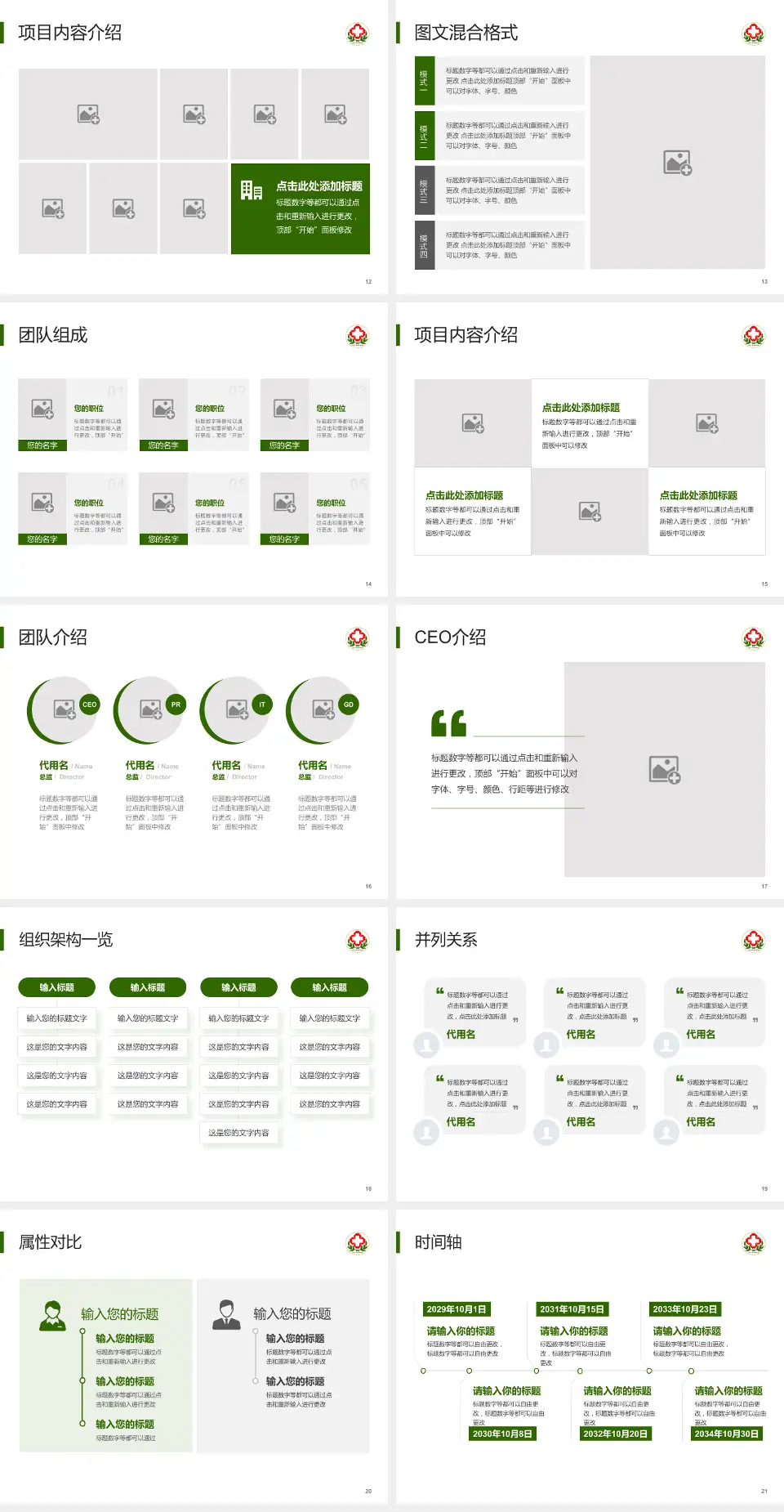 内蒙古林业总医院患者教育与指导PPT模板4:3格式幻灯片预览图3