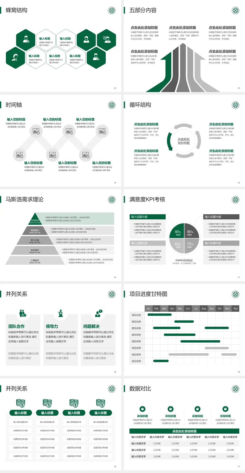 内蒙古自治区人民医院医疗知识普及PPT模板4:3格式幻灯片预览图4