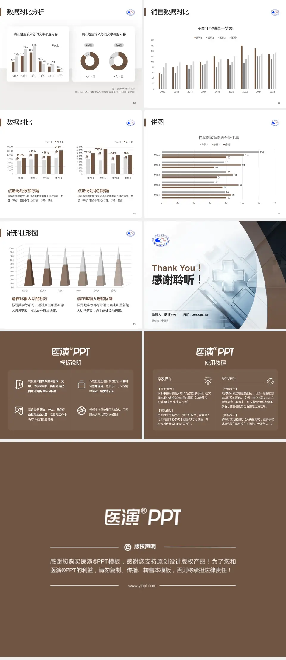 景德镇市中医院医疗行业比赛专用PPT模板4:3格式幻灯片预览图7