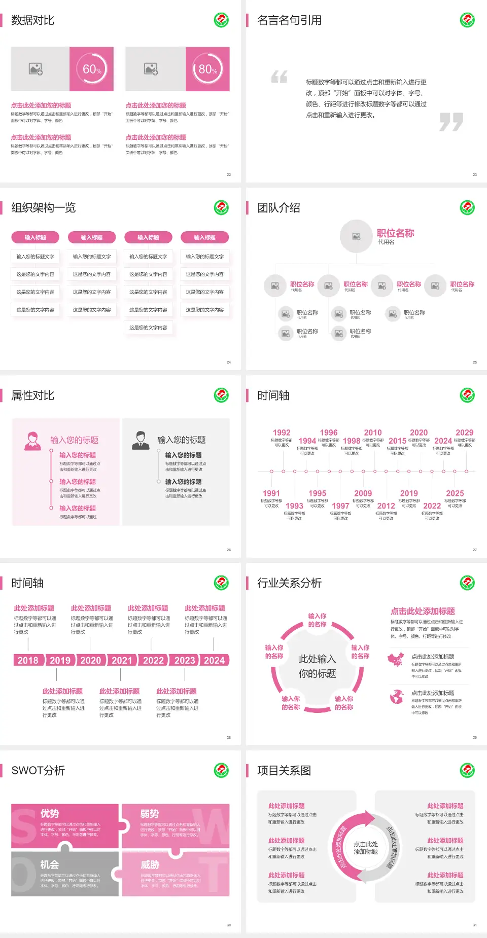 萍乡市妇幼保健院医院简介/日常通用PPT模板4:3格式幻灯片预览图4