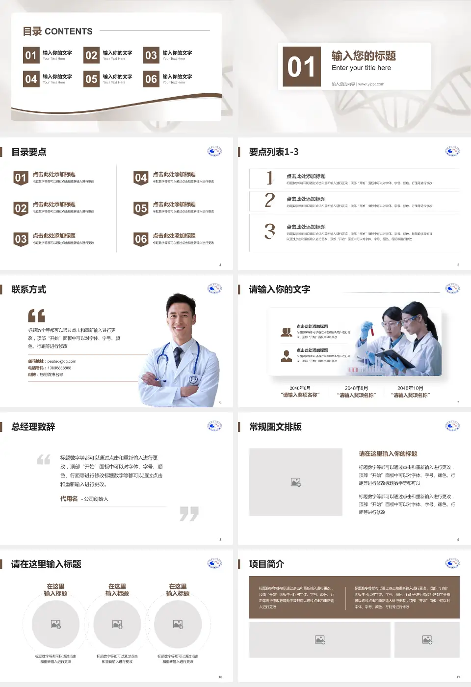 景德镇市中医院项目申请与汇报PPT模板16:9格式幻灯片预览图2