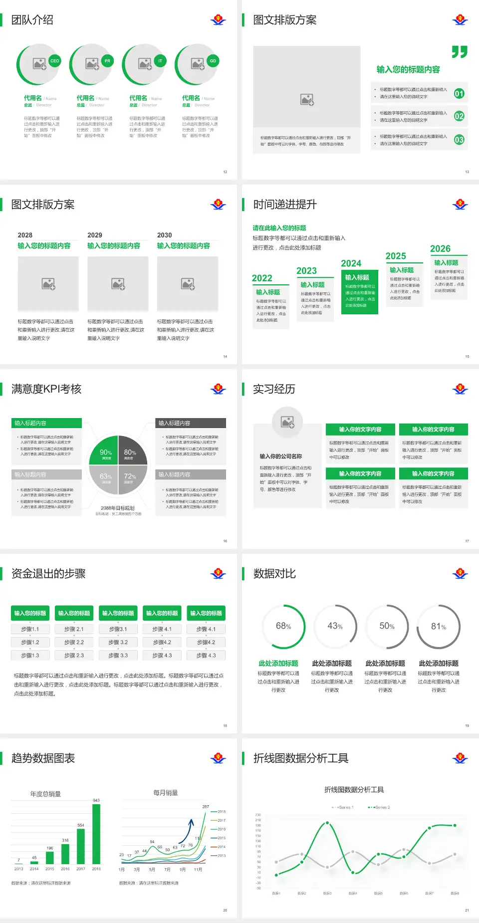 江西省儿童医院培训与教育PPT模板4:3格式幻灯片预览图3
