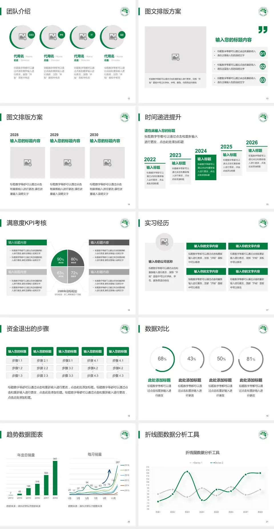 新余市人民医院培训与教育PPT模板4:3格式幻灯片预览图3