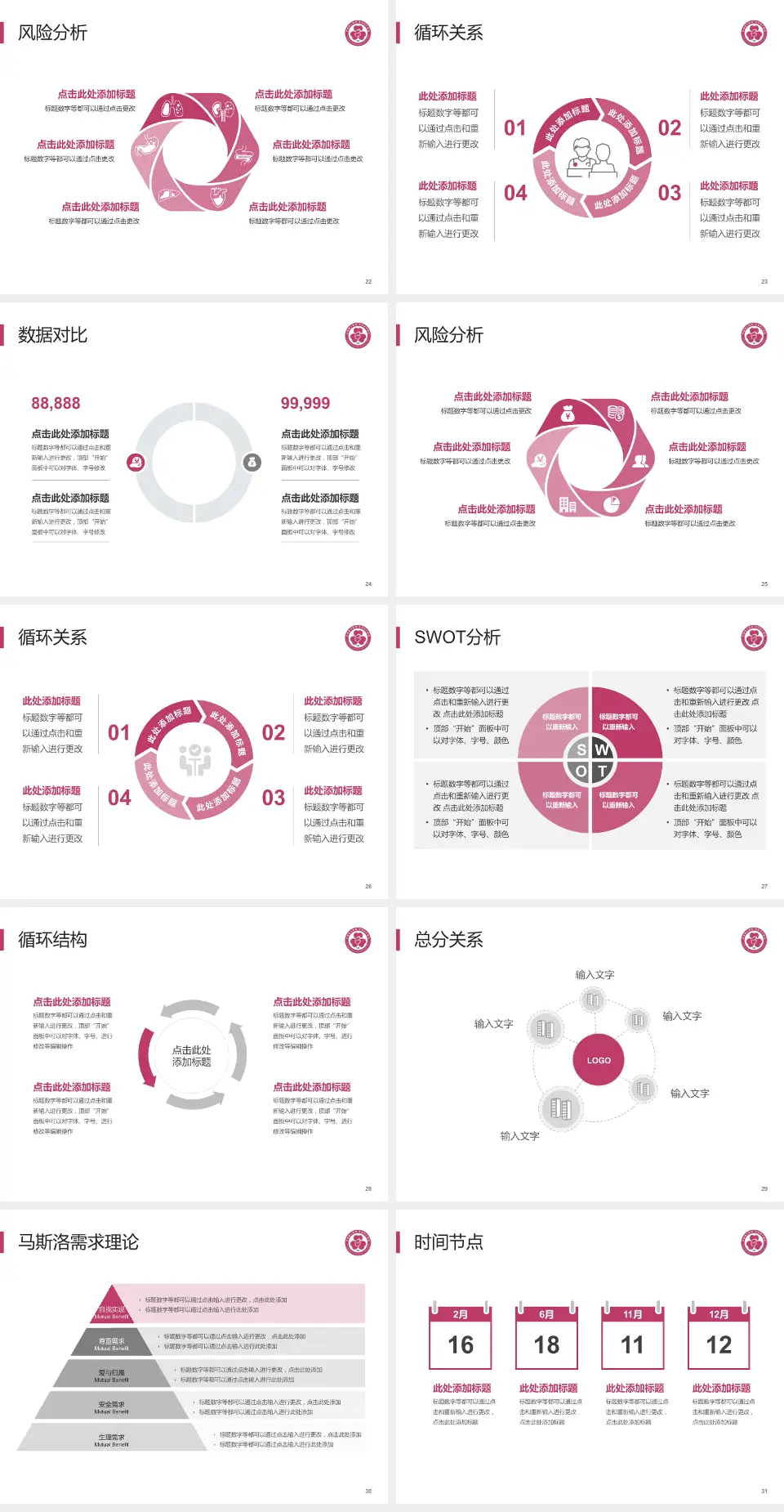 包钢职工医院科研成果展示PPT模板4:3格式幻灯片预览图4