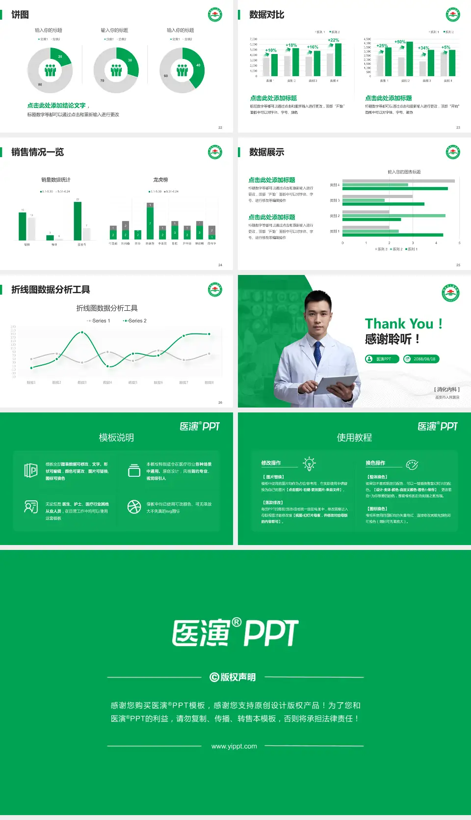 高安市人民医院病例分享与讨论PPT模板16:9格式幻灯片预览图4