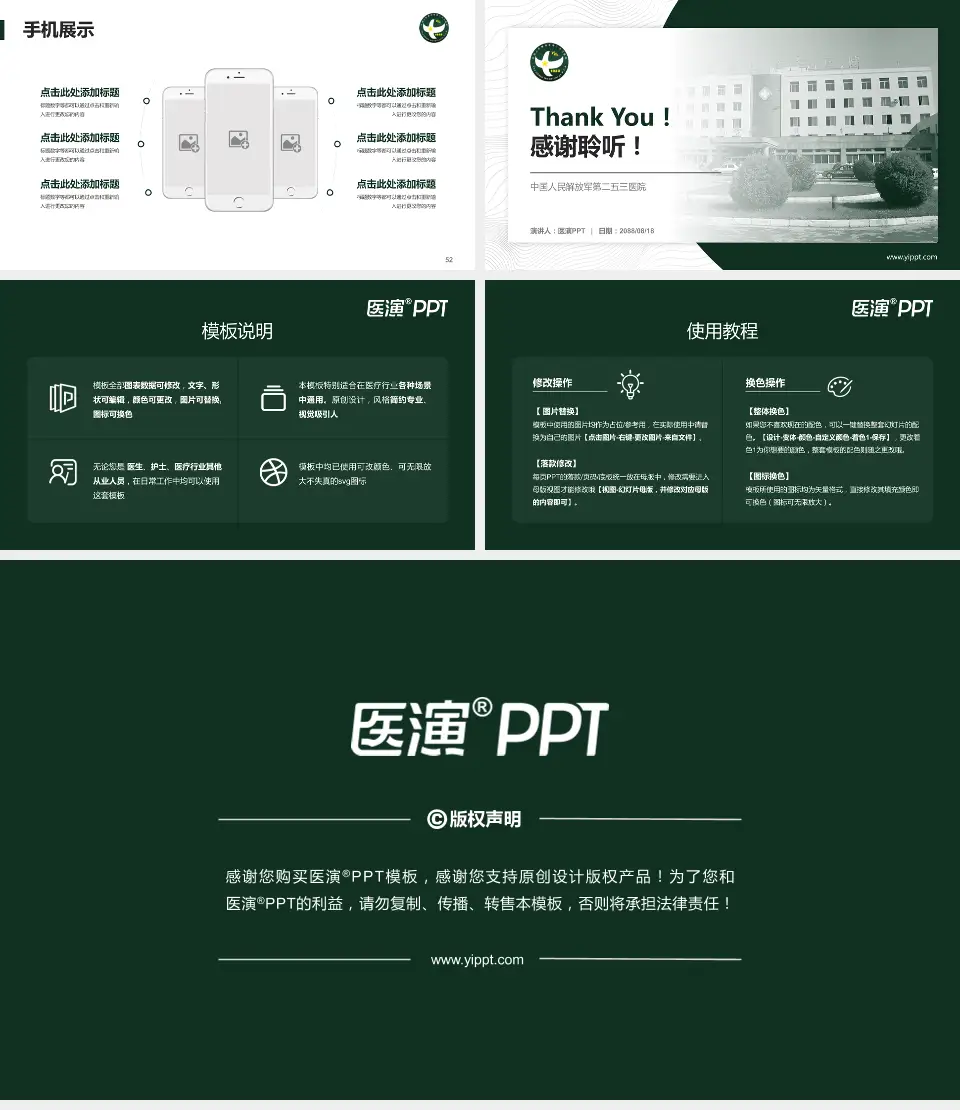 中国人民解放军第二五三医院医院管理报告PPT模板16:9格式幻灯片预览图7