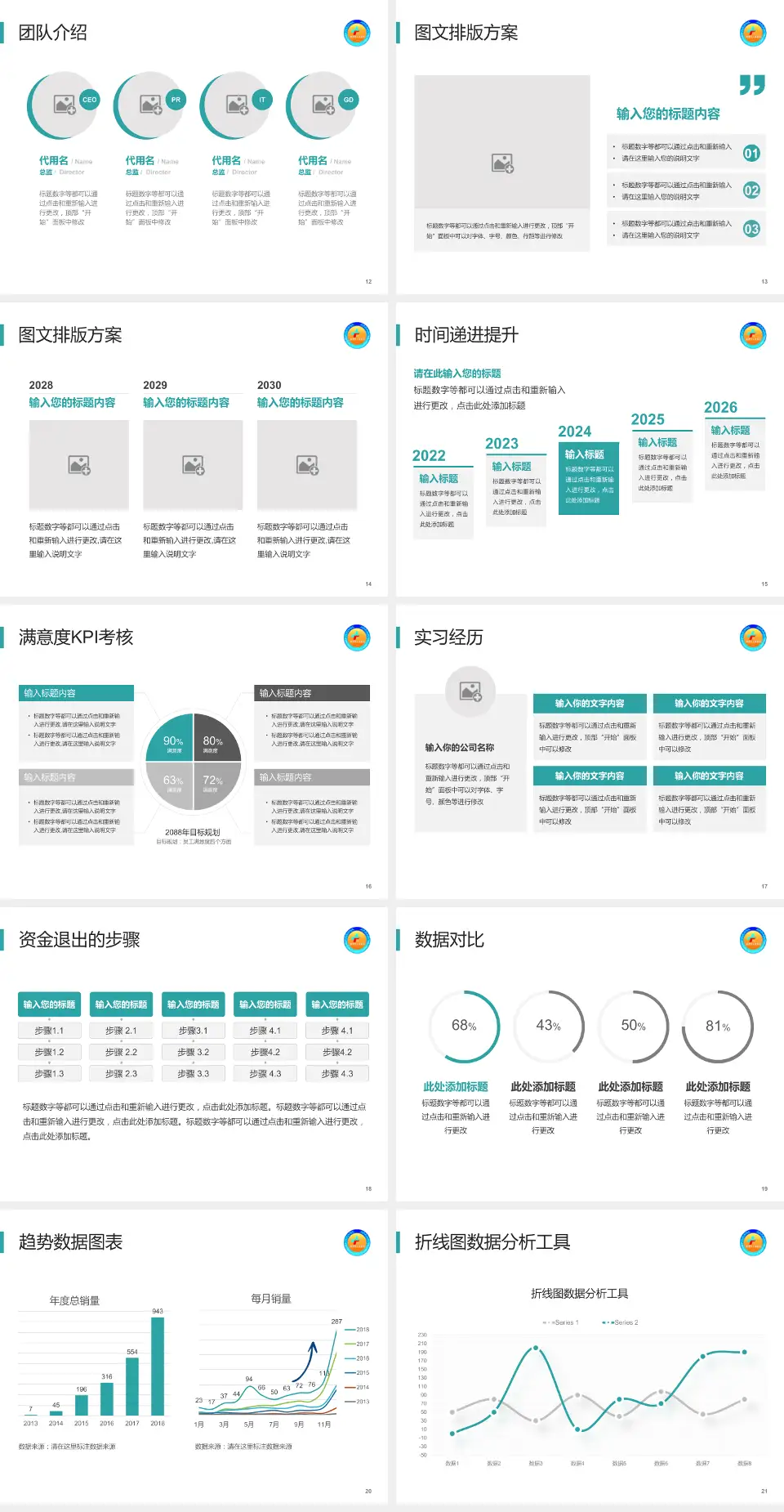 鹰潭市人民医院培训与教育PPT模板4:3格式幻灯片预览图3