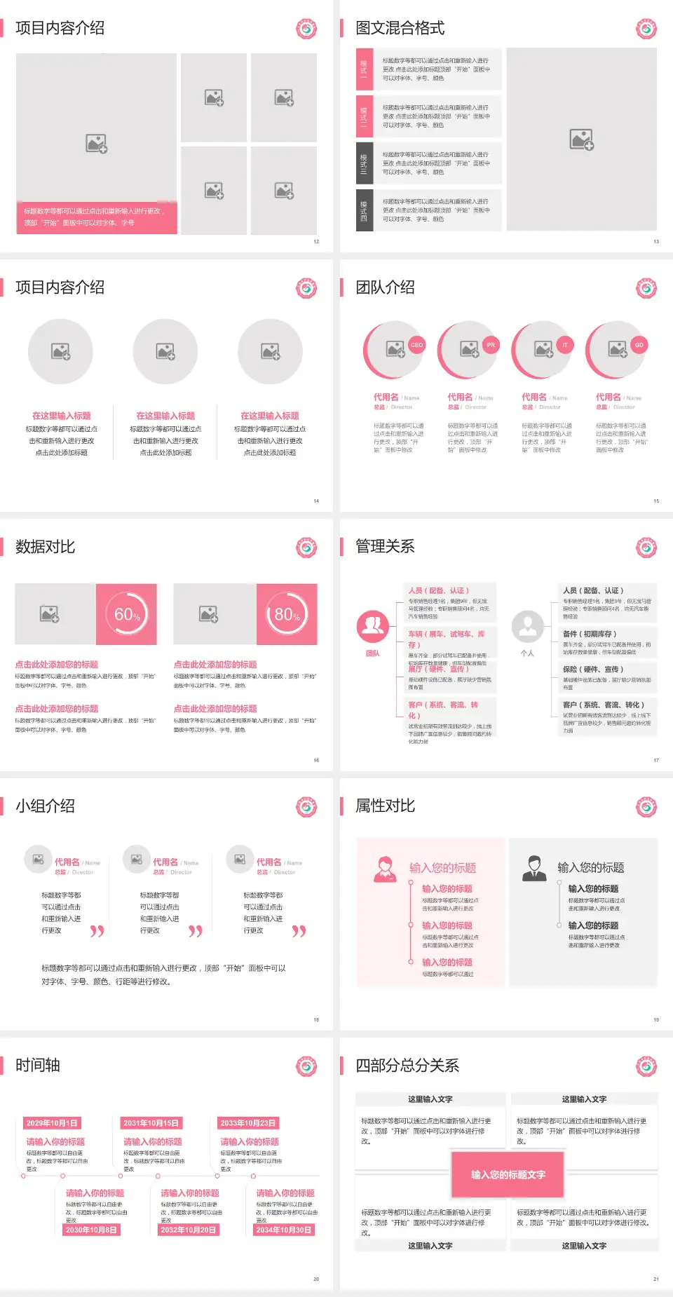 江西省妇幼保健院青山湖院区科室介绍与推广PPT模板4:3格式幻灯片预览图3
