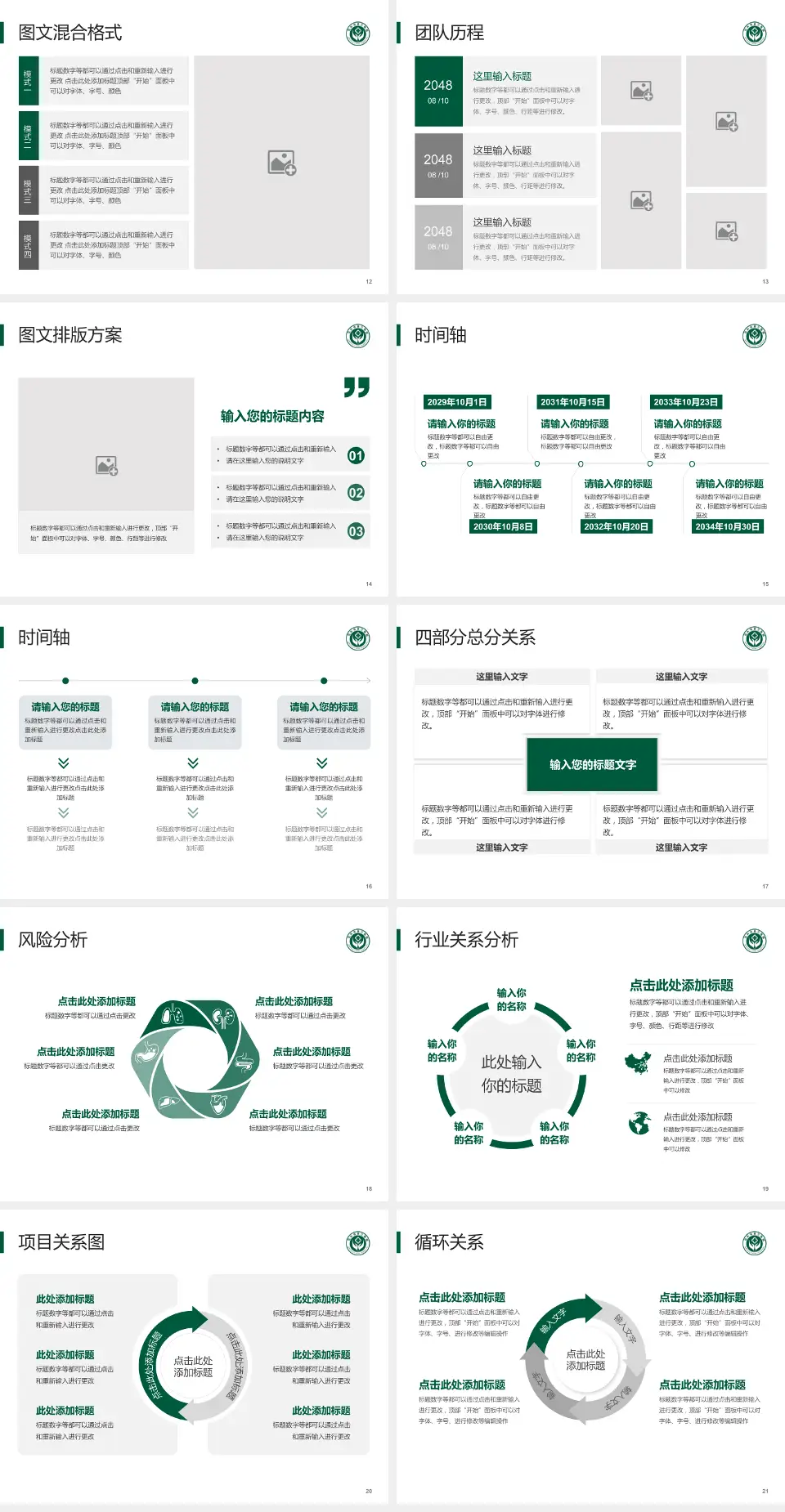 包头市第三医院项目申请与汇报PPT模板4:3格式幻灯片预览图3