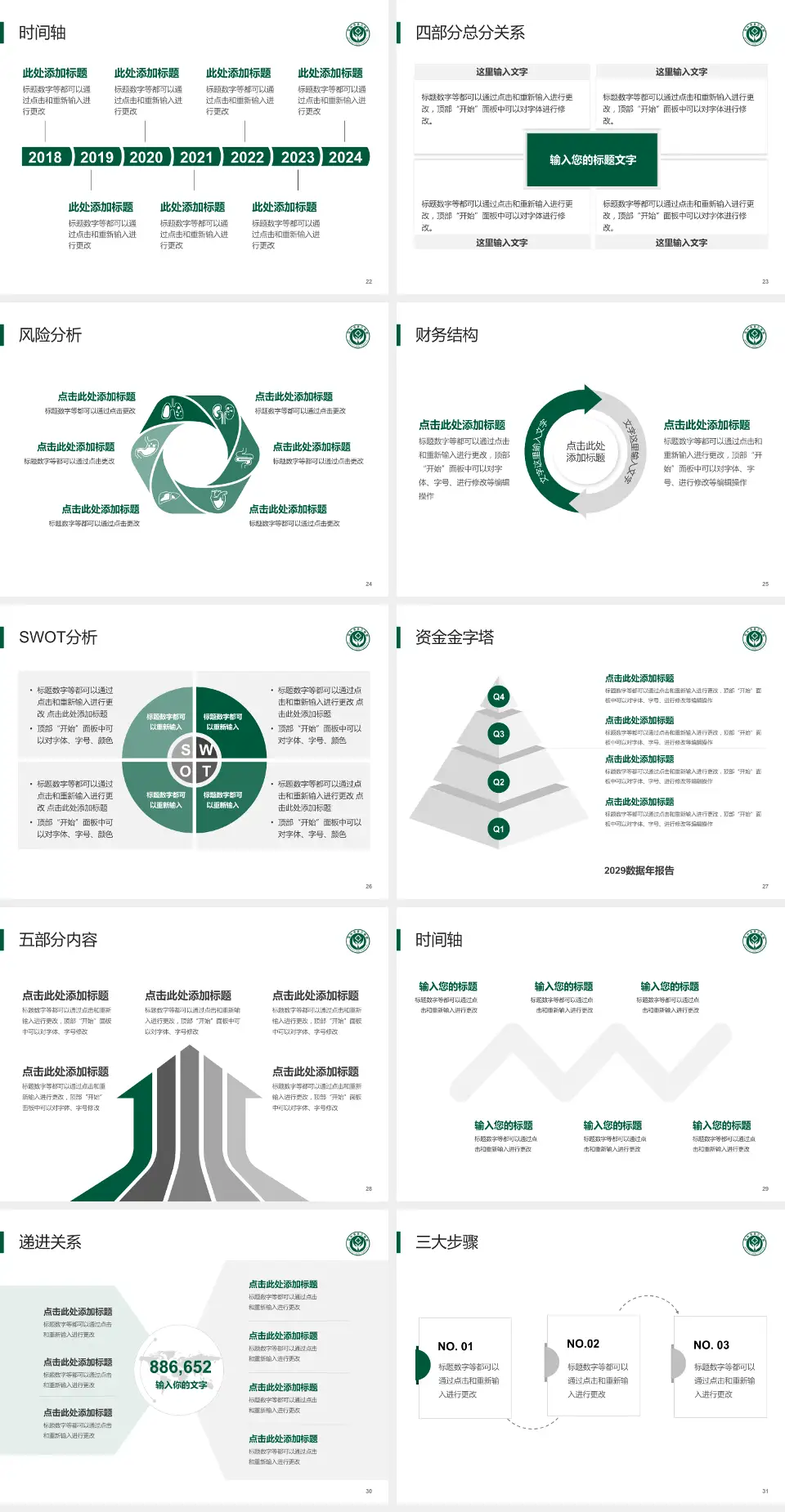包头市第三医院患者教育与指导PPT模板4:3格式幻灯片预览图4