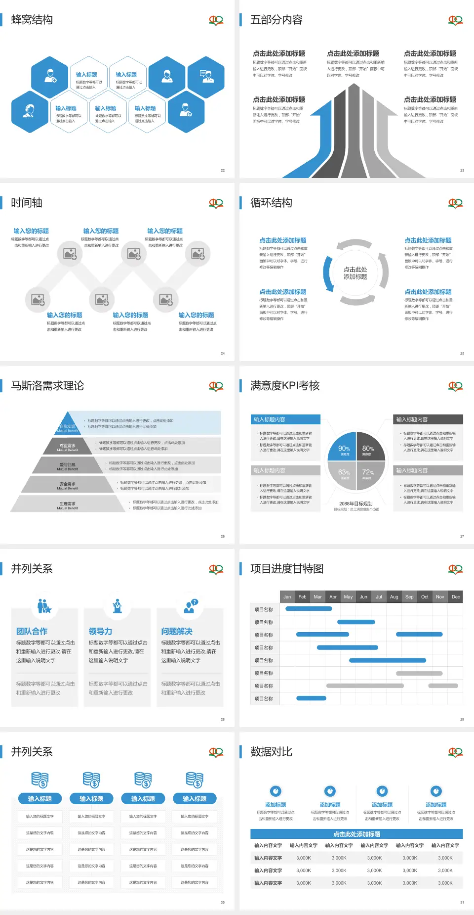 江西省中西医结合医院医疗知识普及PPT模板4:3格式幻灯片预览图4