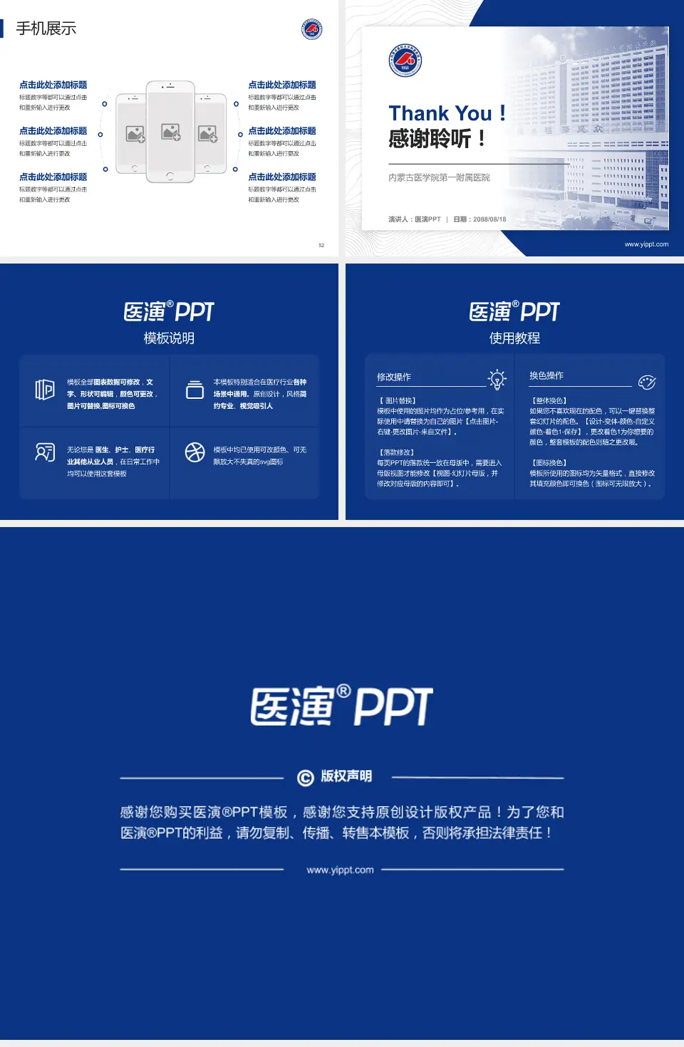 内蒙古医学院第一附属医院医院管理报告PPT模板4:3格式幻灯片预览图7