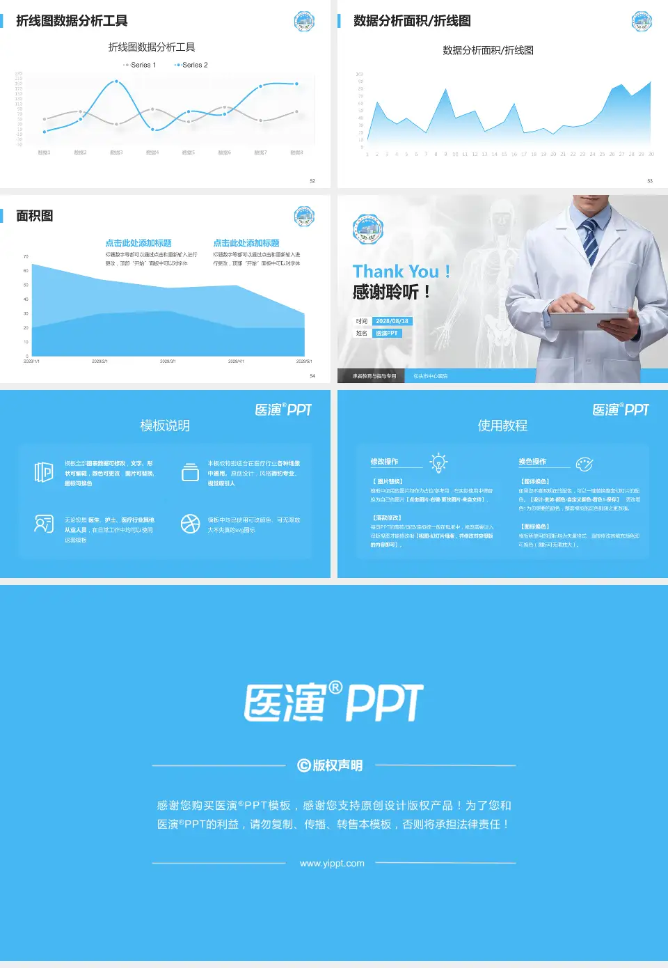 包头市中心医院患者教育与指导PPT模板16:9格式幻灯片预览图7