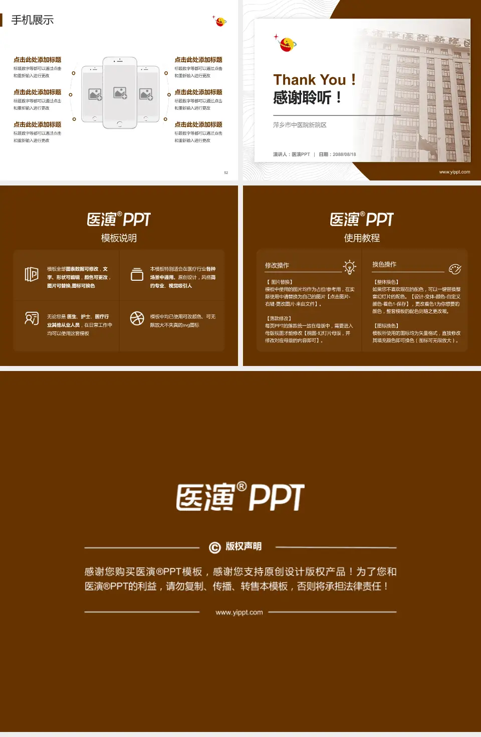 萍乡市中医院新院区医院管理报告PPT模板4:3格式幻灯片预览图7