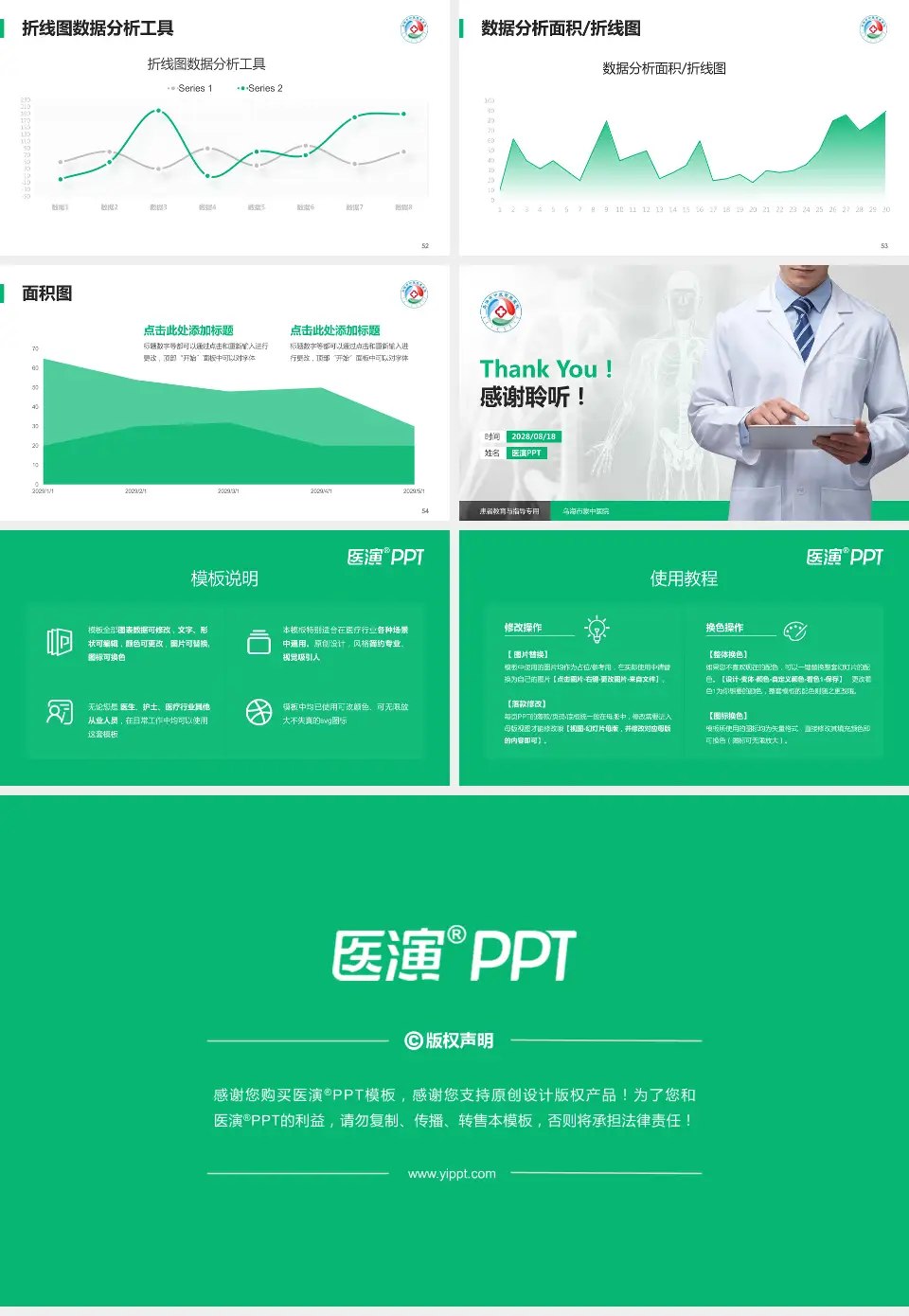 乌海市蒙中医院患者教育与指导PPT模板16:9格式幻灯片预览图7