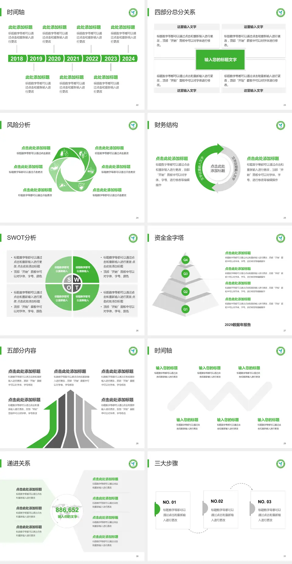 国药北方医院患者教育与指导PPT模板4:3格式幻灯片预览图4
