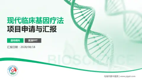 乌海市蒙中医院项目申请与汇报PPT模板