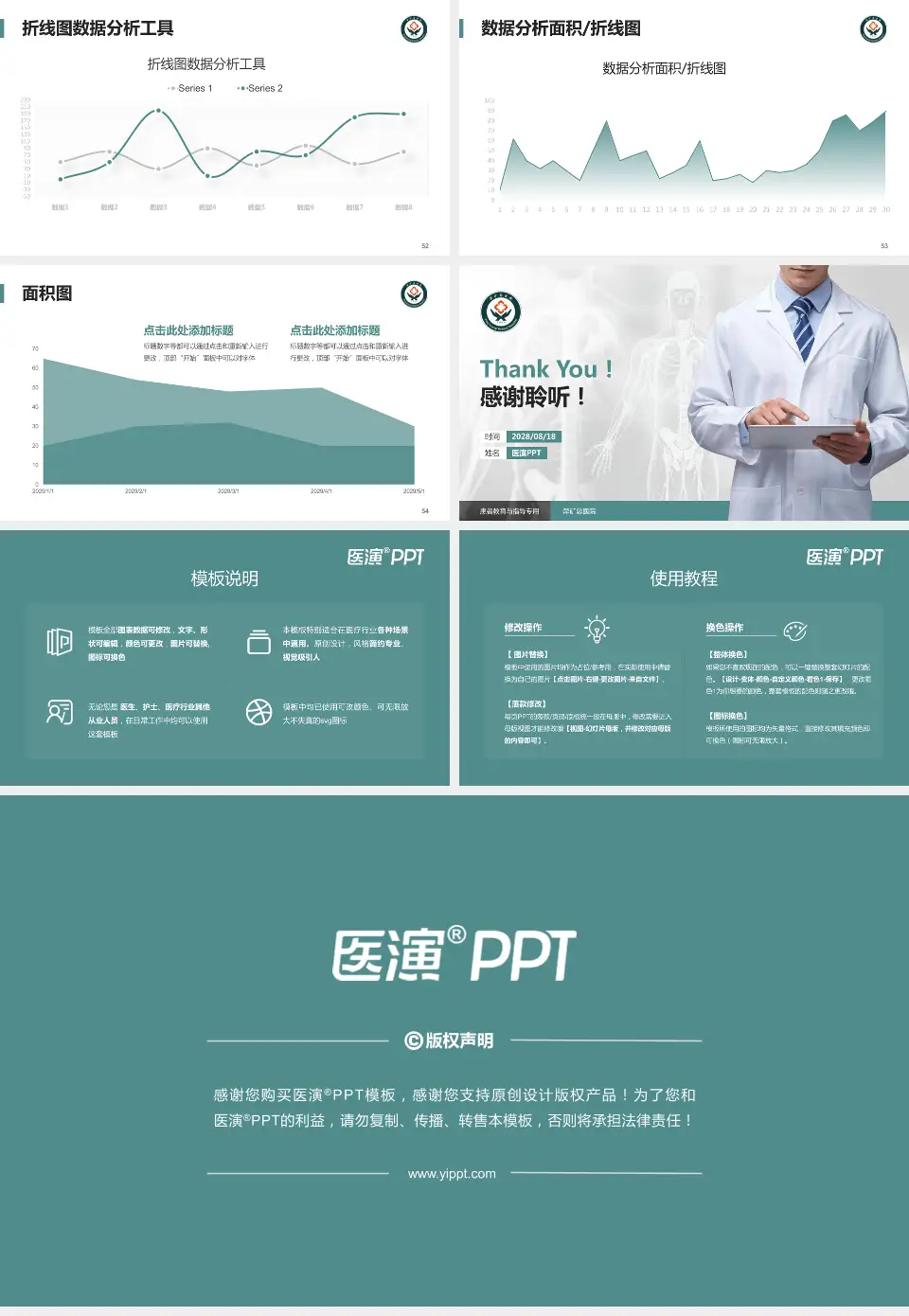 萍矿总医院患者教育与指导PPT模板16:9格式幻灯片预览图7