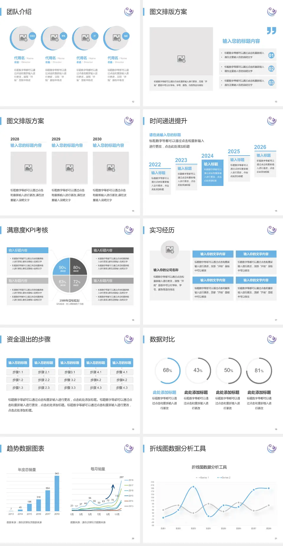 瑞金市妇幼保健院培训与教育PPT模板4:3格式幻灯片预览图3
