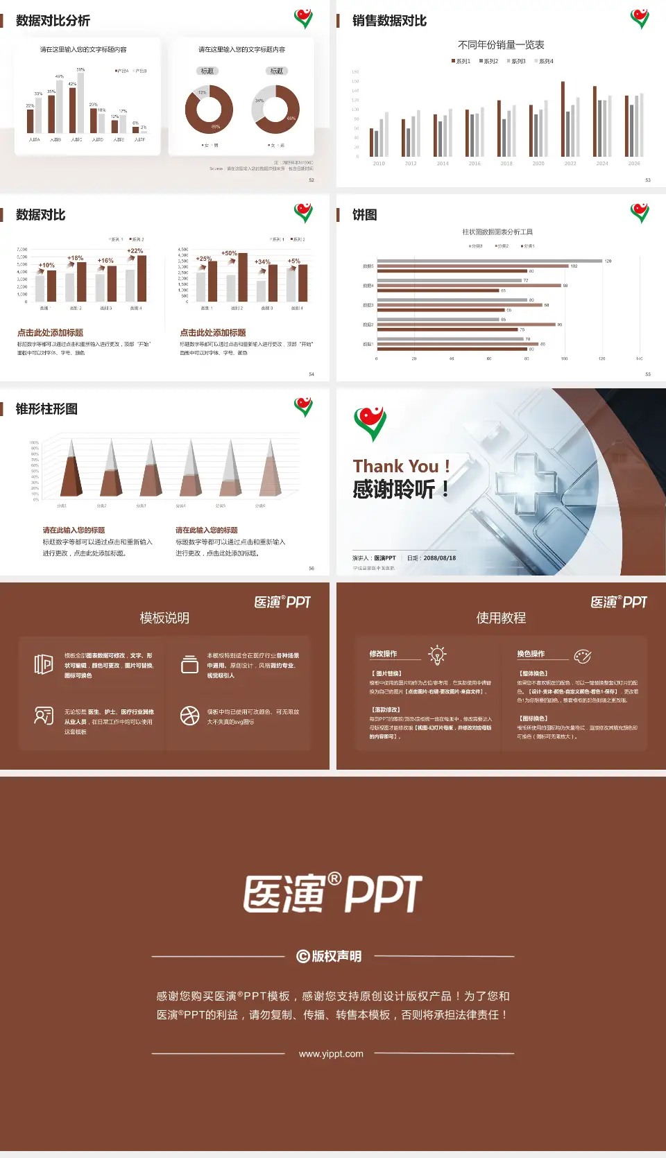 宁城县蒙医中医医院医疗行业比赛专用PPT模板16:9格式幻灯片预览图7