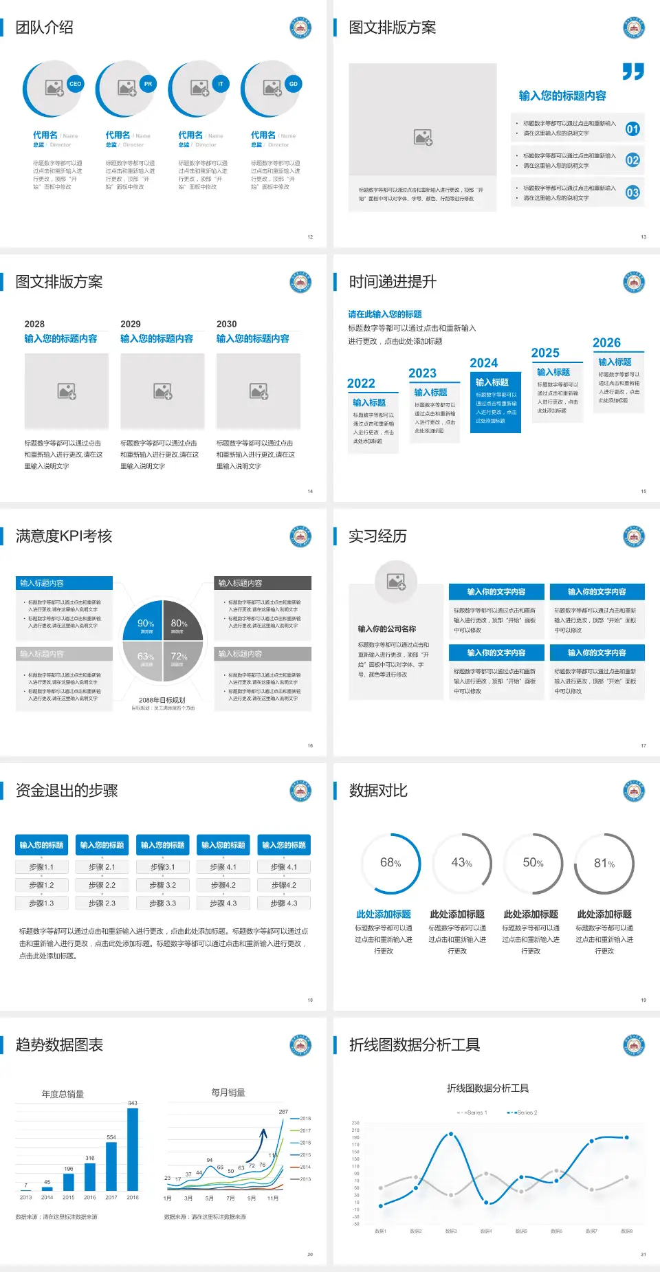 江西省人民医院培训与教育PPT模板4:3格式幻灯片预览图3