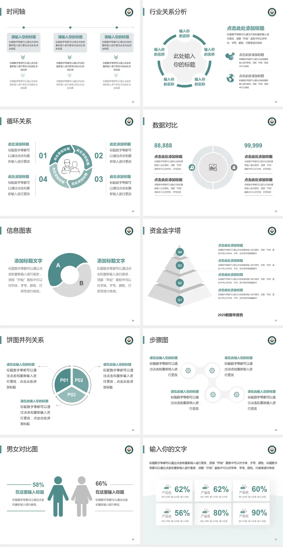 萍矿总医院医院管理报告PPT模板4:3格式幻灯片预览图4
