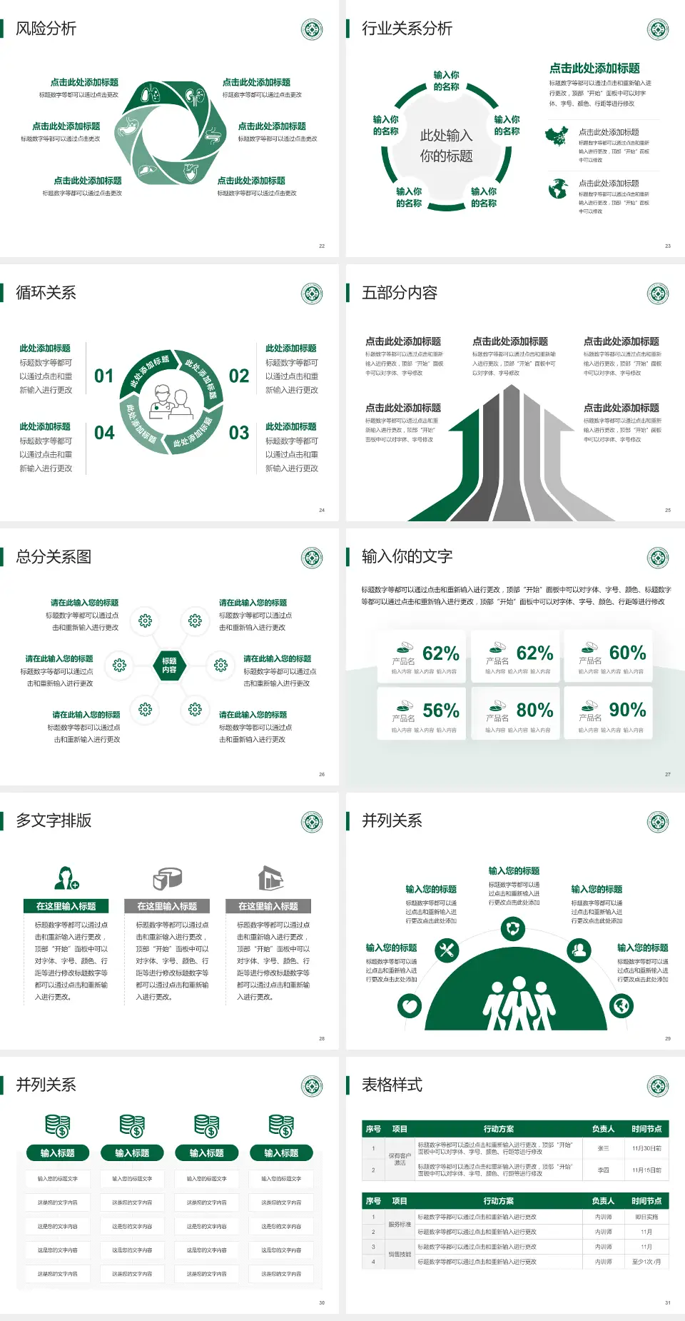 内蒙古自治区人民医院科室介绍与推广PPT模板4:3格式幻灯片预览图4