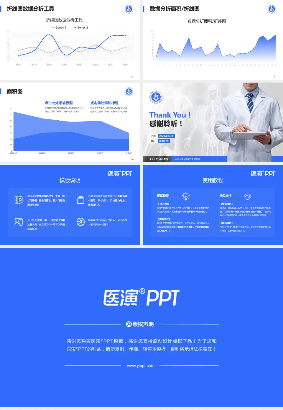 内蒙古医学院第三附属医院患者教育与指导PPT模板16:9格式幻灯片预览图7