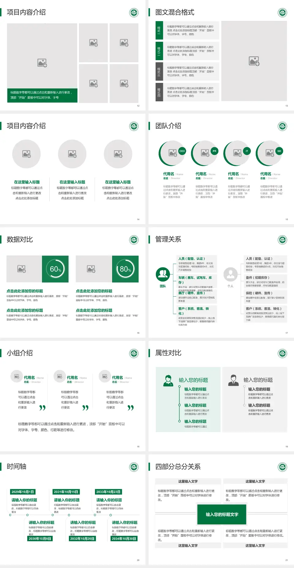 鄂尔多斯市中心医院科室介绍与推广PPT模板4:3格式幻灯片预览图3