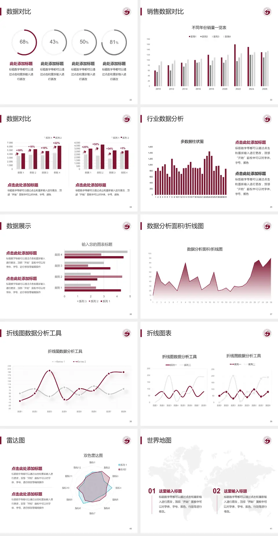 江西中医药大学附属医院会议与研讨会PPT模板4:3格式幻灯片预览图5