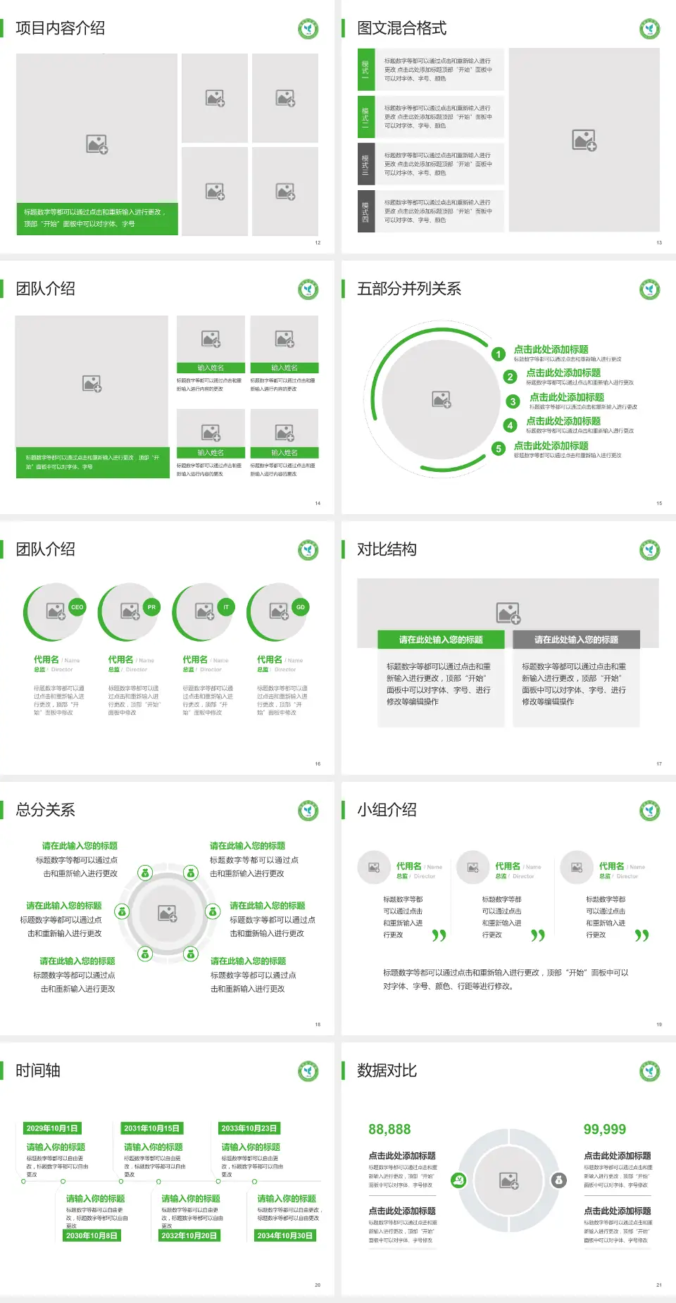 国药北方医院医疗知识普及PPT模板4:3格式幻灯片预览图3