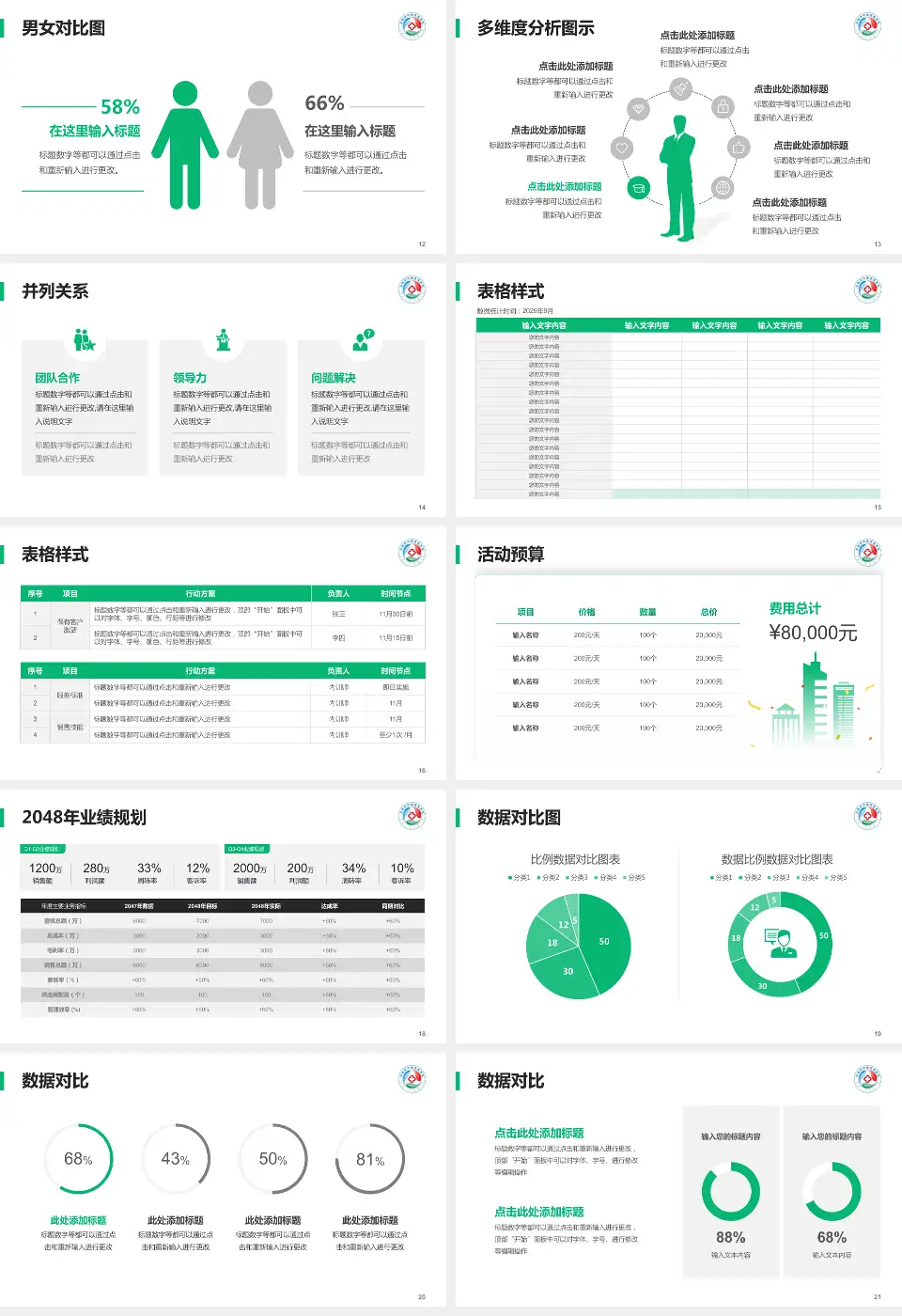 乌海市蒙中医院财务与预算报告PPT模板16:9格式幻灯片预览图3