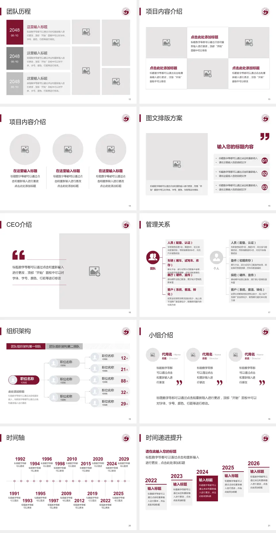 江西中医药大学附属医院医院管理报告PPT模板4:3格式幻灯片预览图3