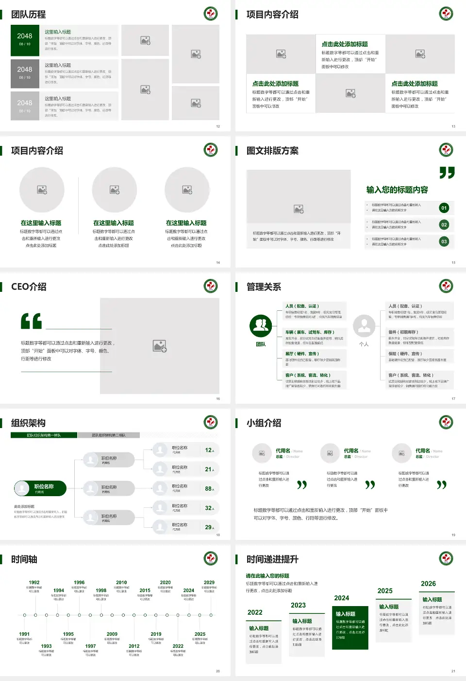 库伦旗蒙医医院医院管理报告PPT模板16:9格式幻灯片预览图3