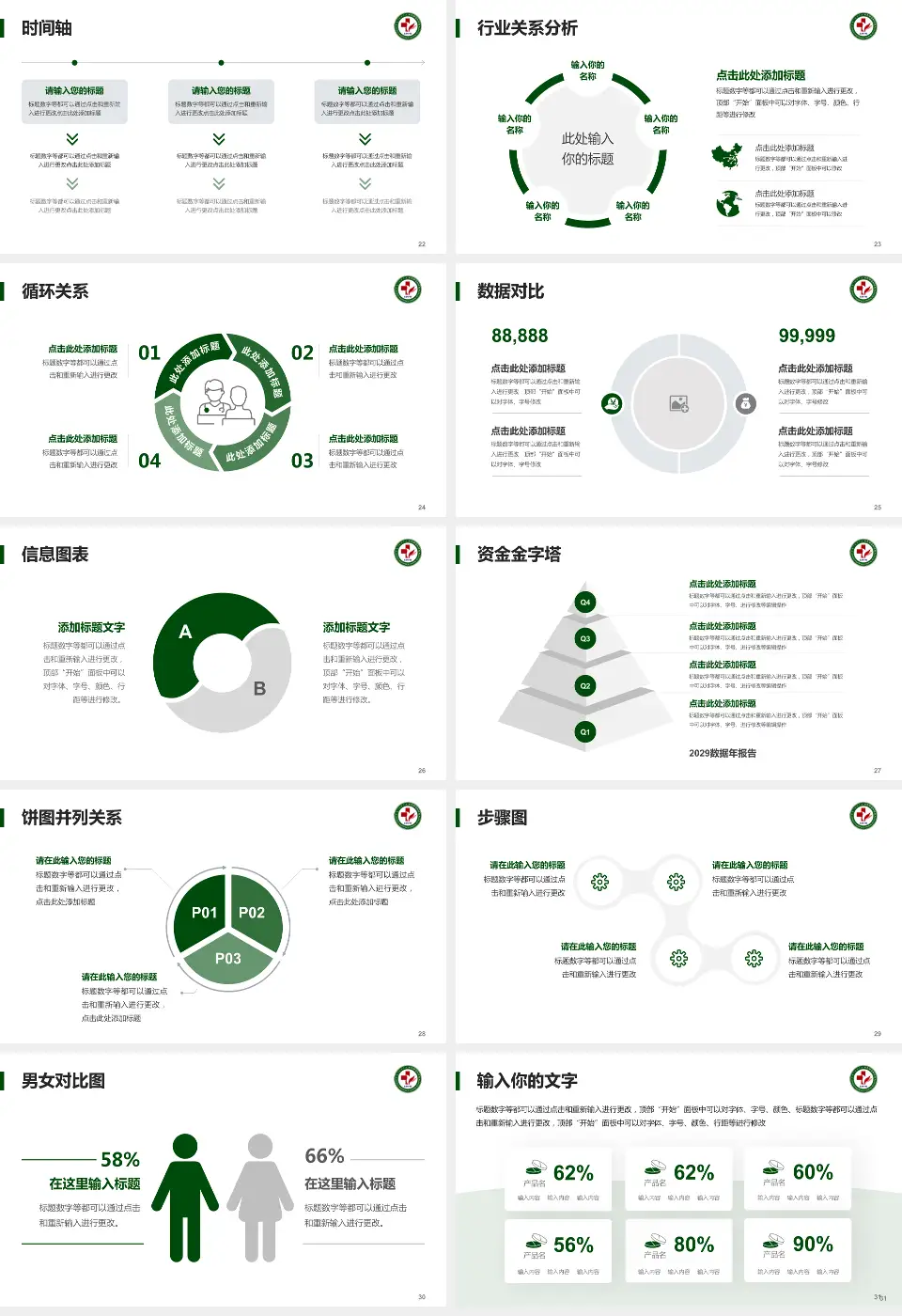 库伦旗蒙医医院医院管理报告PPT模板16:9格式幻灯片预览图4