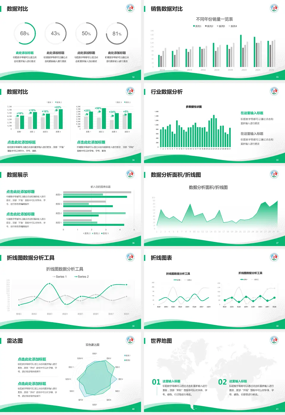 乌海市蒙中医院会议与研讨会PPT模板16:9格式幻灯片预览图5