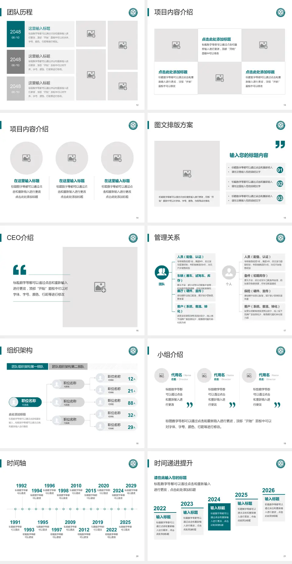 内蒙古胸科医院医院管理报告PPT模板4:3格式幻灯片预览图3