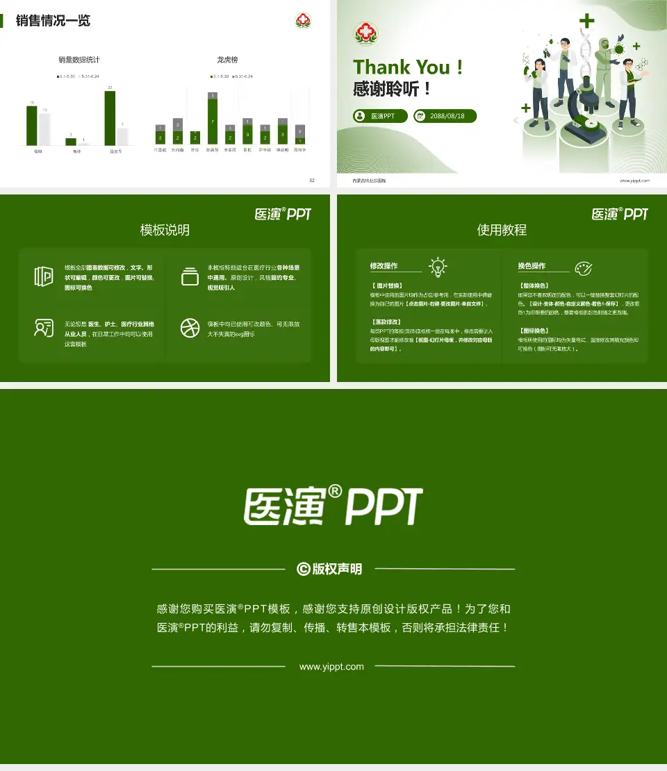 内蒙古林业总医院品管圈PDCA演示专用PPT模板16:9格式幻灯片预览图7
